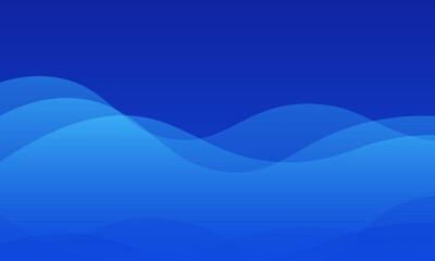 Simple blue wavy background.