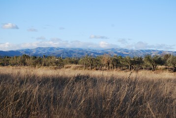 Obraz premium Bright Valencia Mountain Landscape, Spain
