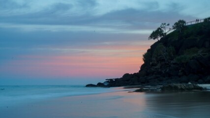 Long exposure - Sand outlet which helps form the superbank at Froggies beach - Gold Coast