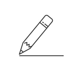 education concept banner. Design template, editable vector. pencil icon.
