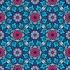 abstract floral seamless vector pattern