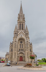 Fototapeta na wymiar Vitre, France. Church of St. Martin