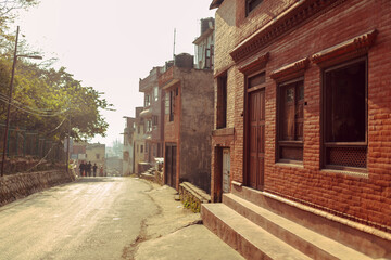 street in old town Nepal.