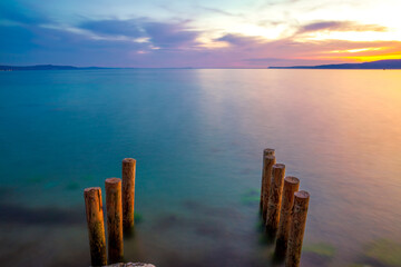 Seascape Afternoon Hours Sunset