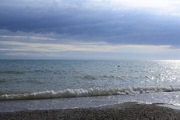 Clouds over the sea