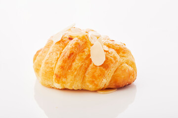 Croissant on white.