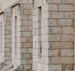 Wall pattern brick wall from Jerusalem stone