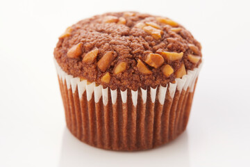 muffin on white background.