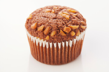 muffin on white background.