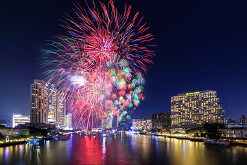Thailand - Dec 31 2020: Countdown 2021 at Iconsiam