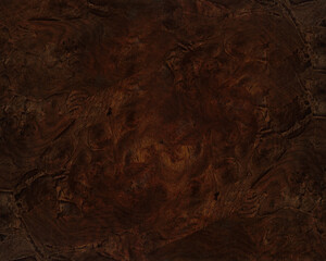 Dark brown burl wood veneer texture