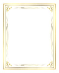 Vector of Gold, Heavy Border with Ornaments