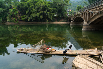 Guilin China Karst mountains view 