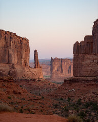 rocky landscape corridor in the desert