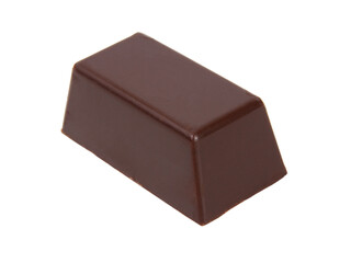 Milk chocolate sweet isolated on the white
