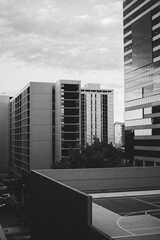 Black and white building