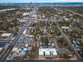 Lakewood with Denver skyline in background