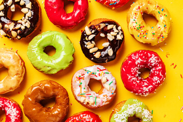 Homemade Round Glazed Donuts Ready to Eat