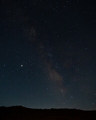 Fototapeta na wymiar beautiful wide shot of milky way and stars at night