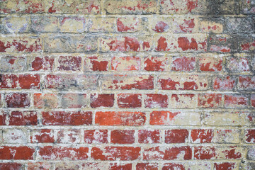 Texture of red brick wall