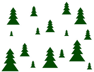 Background with Christmas trees. illustration