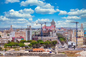 Havana skyline or cityscape, Cuba. All logos have been removed