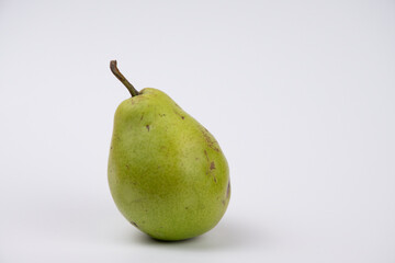 Fresh pear on a white background