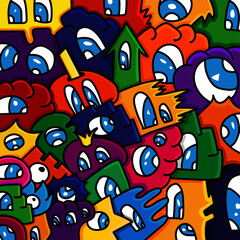 Obraz premium doodle