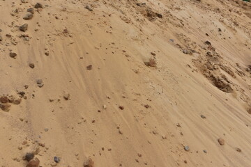 The texture of the sandy layer of the earth. Sand background