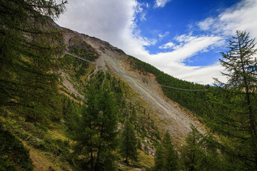 Charles Kuonen Hängebrücke, Visp Zermatt, Wallis