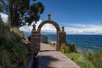 portico over sea