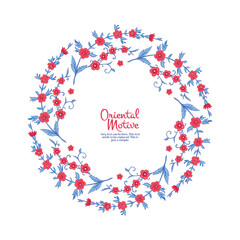 Luxurious ornament in oriental style. Vector arabesque element for design template. Traditional floral mandalas. Ornate decor for invitation, greeting card, wallpaper, background, web page.