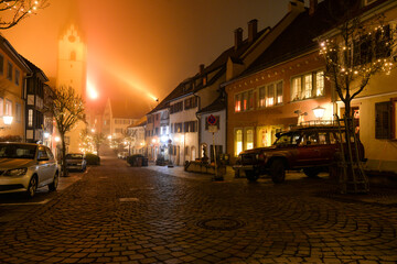 Fototapeta na wymiar Nachtstimmung in Engen / Landkreis Konstanz