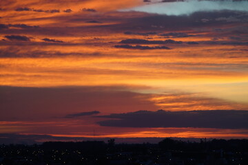 Nubes en el amanecer