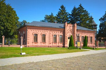 The building of the Archeological Museum of the Baturyn National Historical Preserve. Baturyn,...