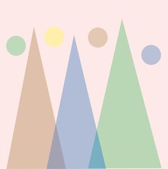 Light red background for greeting cards, posters, holiday covers. Template design with typography in a modern minimalist style for the Internet, social networks, printing