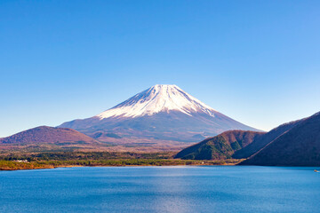 Obraz premium Fuji Mountain at Lake Motosu, Japan
