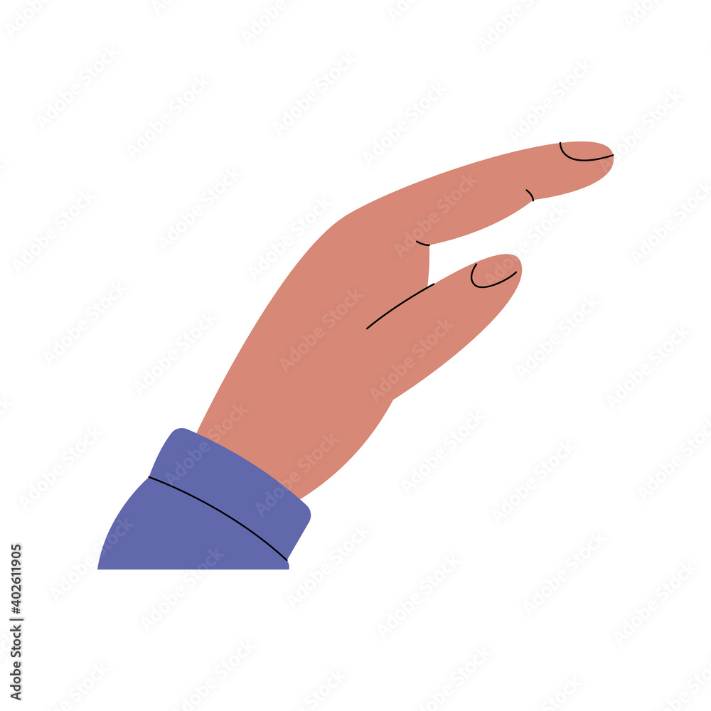 Sticker Hand icon isolated vector design