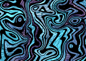 oil painted geometric pattern