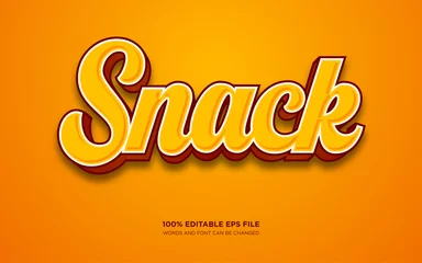 Poster Snack editable text style effect  © Fauzan
