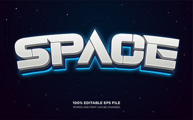 Space editable text style effect  © Fauzan