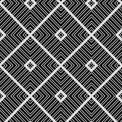 Black and white texture. Abstract seamless geometric pattern.
