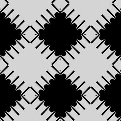 Black and white texture. Abstract seamless geometric pattern.
