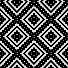 Black and white texture. Abstract seamless geometric pattern.
