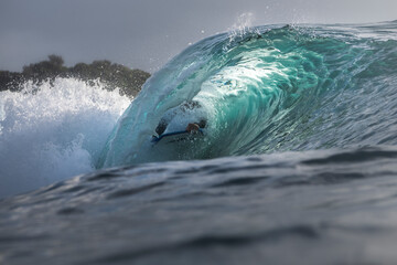 Big waves at sunrise, Sydney Australia