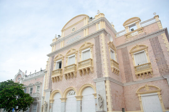colonial building in cartagena teatro heredia