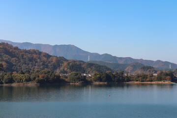 秋の宮ヶ瀬湖（神奈川県清川村）
