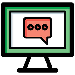Online Communication Vector Icon