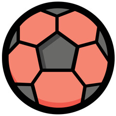Football flat vector Icon