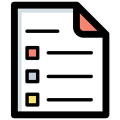 Checklist flat vector icon